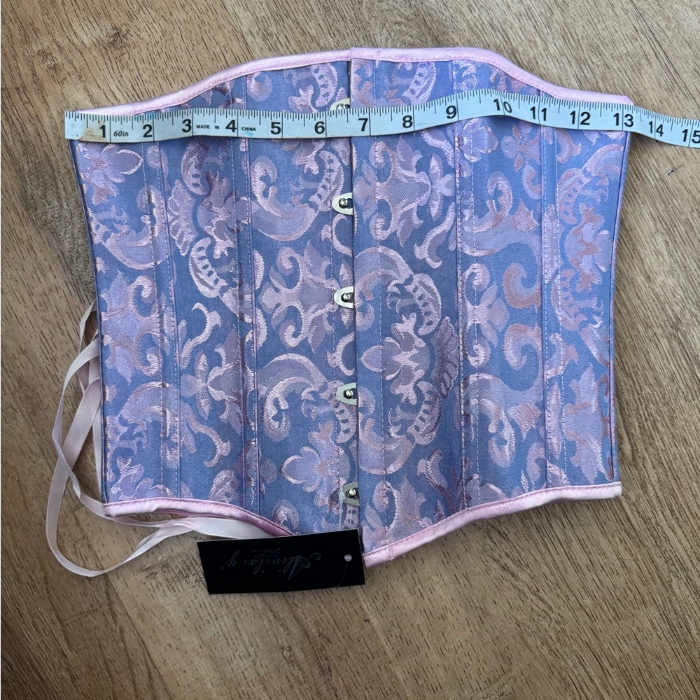 Alivila.Y Corset Womens Brocade Underbust Boned Corsets Bustier Waist Trainer sm